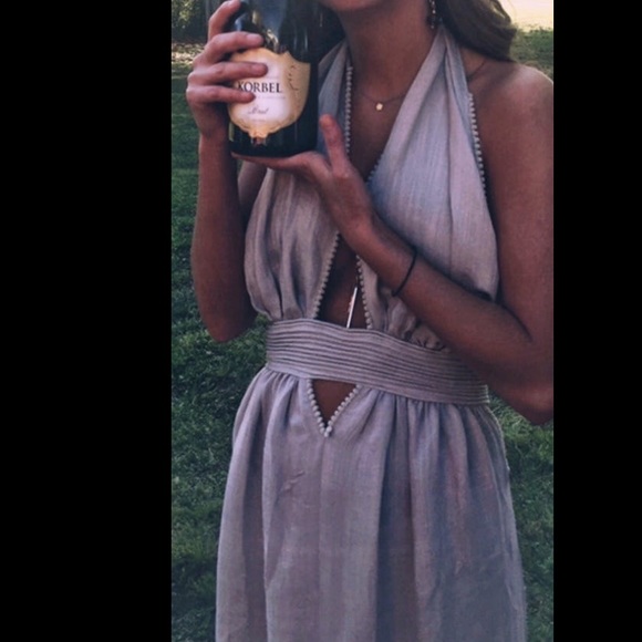 COPY - Sabo skirt maple open back gray dress - Picture 3 of 7